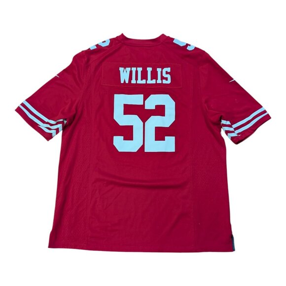 Patrick Willis Jersey Nike On Field #52 Size XL San Francisco 49ers Red NFL - Picture 1 of 8
